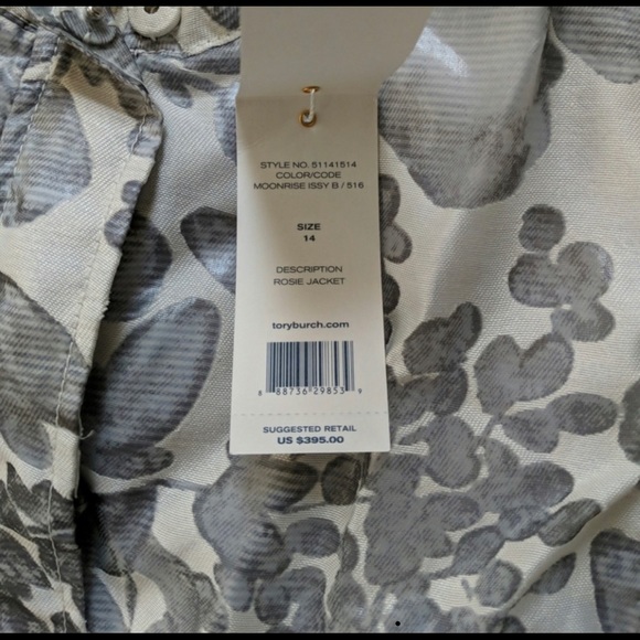 NWT Tory Burch Jacket Sz 14 - Picture 4 of 5
